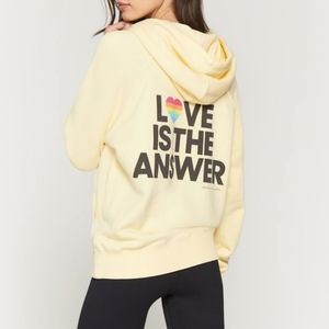 Spiritual Gangster Love is the answer yellow hoodie